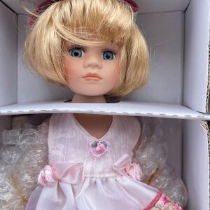 Vintage New In Box Porcelain Doll